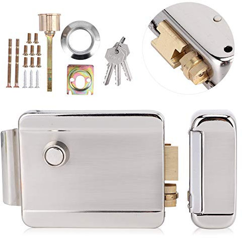 Antifurto Antifurto Serratura per cancello DC12V Serratura elettrica per controllo accessi con ingresso porta Serratura elettrica per scuole per hotel per casa