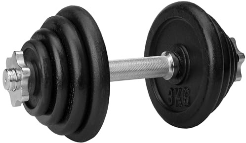 Avento Kurzhantel verstellbar Stahl - 15 kg - Schwarz