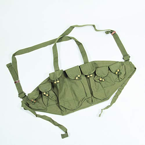 Surplus Chinese Type 56 Chest Rig 7-Pocket Bandoleer Cartridge Holder Ak 47 Pouches Bag Original Item