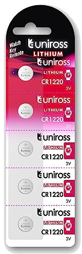 Uniross BATERÍA Boton Litio CR1220 3V Blister*5 Caja 1 Unidades