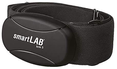 smartLAB hrm 5 Herzfrequenzmessgerät Brustgurt Non-Coded 5,3 kHz | Herzfrequenzmesser geignet für Ihr Heimtrainer | kein Bluetooth u. ANT+ | Mit elastischen Gurt aus Textil