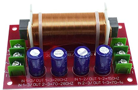 Reland Sun Subwoofer Crossover Frequency Speaker Divider 300W Bass Woofer Crossover Filters For Studio HiFi Audio