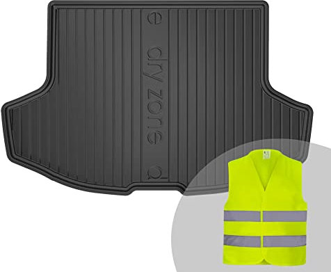 FROGUM DryZone Gummimatte Ganzjährige Praktische Auto Kofferraummatte Kofferraumwanne passend für Mitsubishi Lancer VIII 2007-2016 | Hohe Kante | Robust und langlebig