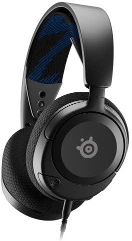 SteelSeries New Arctis Nova 1P Multi-System Gaming Headset — Hi-Fi Drivers — 360° Spatial Audio — Comfort Design — Durable — Lightweight — Noise-Cancelling Mic — PS5/PS4, PC, Xbox, Switch - Black