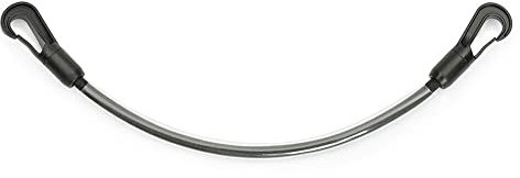 netproshop Schweifkordel schwarz mit Kunststoffmantel Längen 40-60 cm, Groesse:50 cm, Farbe:Schwarz