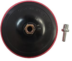 Platorello con gancio e anello M14 da 100-125-150-180 mm, con mandrino per trapano e smerigliatrice angolare 8500rpm max (180mm)