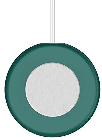 Kopinma USB-Powered Cup Warmer, Auto-Switch Beverage Warmer, 18W Efficient Desk Heater with Smart Microgravity Technology for Various Mugs and Containers (Green)