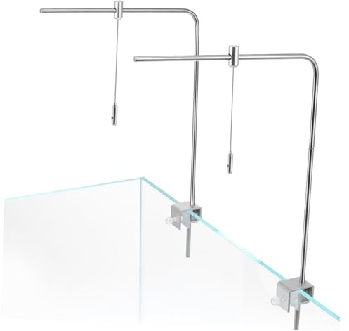 ULTECHNOVO 1 Jeu Suspension Lumineuse Pour Aquarium Support De Suspension Pour Aquarium Accessoires D'aquarium Réservoir De Poissons Plantes Alliage D'aluminium Lumières D'aquarium Étagère