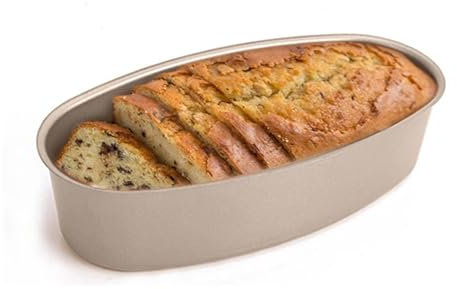 Tissting Moule à Fromage en Acier Au Carbone 23 x 12 x 5cm Or Poêle à Fromage Ovale Antiadhésive Outil de Cuisson de Cuisine pour Four et Casserole Instantanée