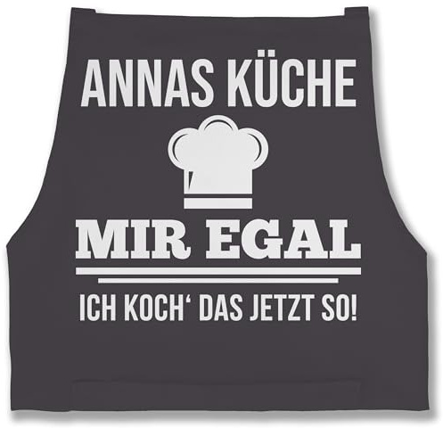 Geschenk mit Namen personalisiert by Shirtracer - Schürze - Kochschürze - Mir egal ich koch das jetzt so mit Namen