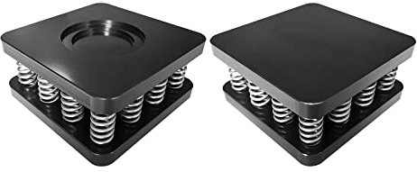 GLigeT Lautsprecherständer KTV Subwoofer Stoßdämpfer Lautsprecher Rahmen Shock Pad Bar Professionelle Audio Rahmen Fuß Nagel Fuß Ständer Boden Stoßdämpfer Speaker Stand (Color : Schwarz)