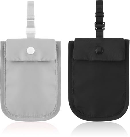 2 Stück BH Geldbörse,Geheimer BH-Tasche,Versteckte Undercover Reise BH Tasche,Anti-Diebstahl BH-Brieftasch mit Verstellbarem Gummiband,Versteckte Stash-Tasche Geldbeutel,für Reisepass Geld Wertsache