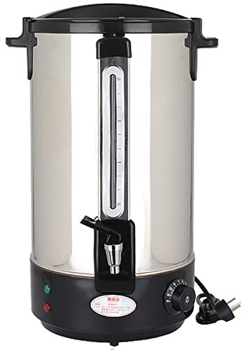 ANSNOW Dispensador de Caldera de Agua Caliente, Caldera de Té con Medidor de Agua, Urna de Cateeléctrica Ajustable, para Elaboración de Cerveza/Buffet/Comercial/Negro/20L