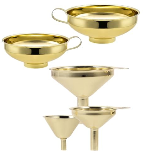HOLIDYOYO 1ensemble Entonnoirs Acier Inoxydable Pour Cuisine Entonnoir Pour Transfert De Liquides Huile Et Vinaigre Accessoire Pratique Et Pour Usage Quotidien