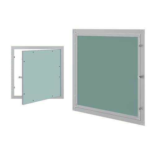 HAGO24 Revisionsklappe 40x40 cm I Hochwertige Revisionstür aus Aluminium & Gipskarton I Robuste Stromkasten Verkleidung I Wartungsklappe für Wartungen, Reinigung & Zugang zu Leitungen