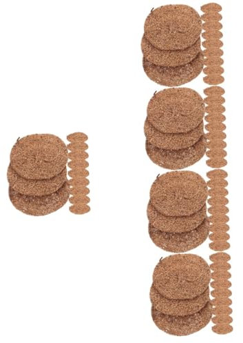 BESPORTBLE 60pezzi Rivestimenti Fibra di Cocco per Cesti Appesi Sostituzione Fodere per Vasi da Fiori Materiale Traspirante per Decorazione Interna Ed Esterna