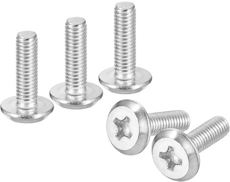 QUARKZMAN 20 Stück Selbstschneidende Schrauben M3x10mm Phillips Flachkopfschrauben, 304 Edelstahl Kreuzschlitz Selbstbohrschrauben, Vollgewinde Blechschrauben, Möbelverbindungsschraube