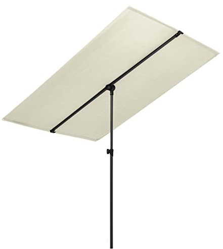 JUDYY Sonnenschirm mit Aluminium-Mast, Sonnenschirm Balkon, Balkon Zubehör, Balkonschirm, Balkon Gadgets, Außen-Sonnenschirm, Parasol De Jardin, 2x1,5 m Sandweiß