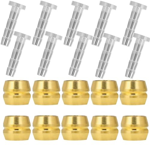 10 Set Olive And Barb - Insert De Connecteur De Tuyau De Frein Hydraulique - VéLo Replacement Pour PièCe De Rechange - Insert De Connecteur And Olive Pour Tuyau Frein Hydraulique (pour BH90)
