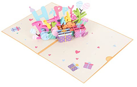 Operitacx -up-karten-set Zum Geburtstag 3d-grußkarte Cartoon-nachricht Für Frauen
