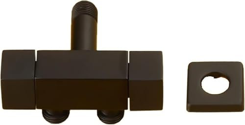 Duschkopf-Absperrventil, Duschkopf-Umschaltventil, Eckventil Messing G1/2 Absperrventil 3-Wege-Umschaltventil schwarz Duschaufsatz Dreieckventil for Badezimmer Toilette Bidet, Doppelschalter