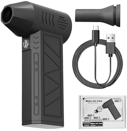Soffiatore d'aria compressa | Ventilatore tascabile esterno aria compressa antipolvere - Essiccatore a velocità multiplo accessorio di pulizia a mano per animali interni esterni