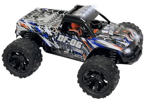 DF Models DF06 - Truck RTR 31 x 23,5 x 14 cm, circa 1000 g, scala 1:14, fino a 40 km/h, a partire dai 14 anni, con batteria e cavo di ricarica USB, auto telecomandata, giocattolo 3134