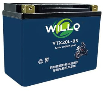 WILLQ Batería de Litio LiFePO4 de 12,8 V, 4 Ah, 5 Ah, 7 Ah, 9 Ah, 12 Ah, 15 Ah, 20 Ah y 30 Ah para Arranque de Motocicletas, ATV, Motos acuáticas, cortacéspedes y Scooters.,Ytx20l BS