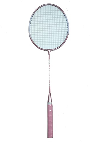 Alomejor Badmintonschläger, Leichter Badmintonschläger aus Metall für das Fitnesstraining für Erwachsene und Anfänger (Göttin Pink)