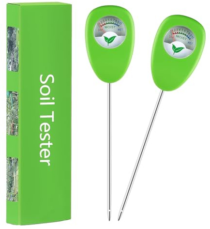 2 Stück Feuchtigkeitsmessgerät Pflanzen, Wasserstandsanzeiger Pflanzen Handlich, Gießanzeiger Batteriefrei, Humidity Sensor, Bodenfeuchtesensor, Moisture Meter Plants, für Topfpflanzen, Gemüsegärten