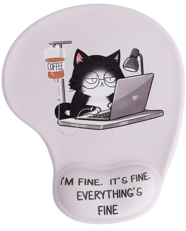 XRVRILE Mauspad mit Gelkissen, Mousepad mit Handauflage, Ergonomisches Mauspad Klein für Computer Laptop, Home Office Gadgets Handgelenkschoner Mauspad klein, Handballenauflage Maus