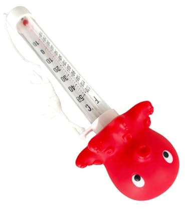 Thermomètre De Piscine - Thermomètre Flottant Géant Canard Poulpe Avec Corde | Accessoires Pour Piscine Hors-Sol | Pour Étang Plage Jardin Bain Spa Aquarium Extérieur