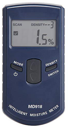 Akozon Holzfeuchtemessgerät, MD918 Digital LCD induktiver Holzfeuchtemessgerät Holzfeuchtetester 4% ~ 80% RH, Feuchtigkeit und Feuchtigkeit in Holz, Wänden, Decken, Teppich und Brennholz