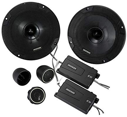 KICKER 46CSS654 CS-Series CSS65 6.5-Inch (160mm) Component System with .75-inch tweeters, 4-Ohm (Pair)