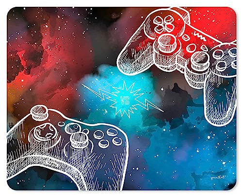 Tapis de Souris Gaming I 19 x 24 cm I Tapis de Souris antidérapant I Gamer, garçons, Adolescents, Cool I dv696