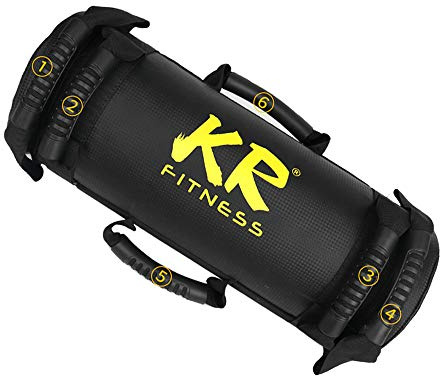 Sandsack, Krafttraining Powerbag Gefüllte Fitness Sandbag mit Griffen, verstellbar 5/10/15/20/25/30 Kg Gefülltes Gewicht, für Gewichtheben/Bewegung/Workout/Ausdauertraining/Yoga (Schwarz, 25kg)