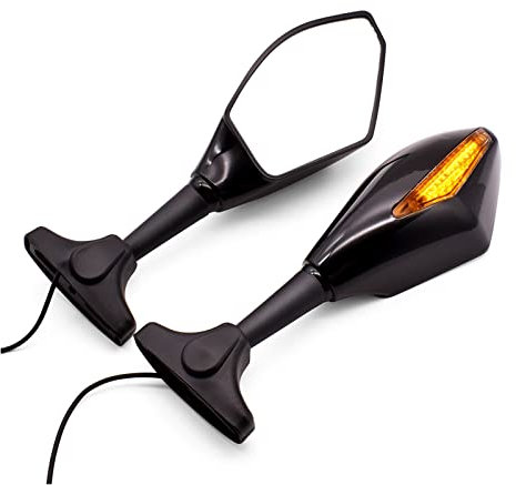 Spiegel Für Suzuki Für GSF 1250 1200 650 Für Bandit GSX650F Für SV Für TL 1000 Motorrad Seitenrückspiegel Drehen Seitenspiegel (Farbe : 1)