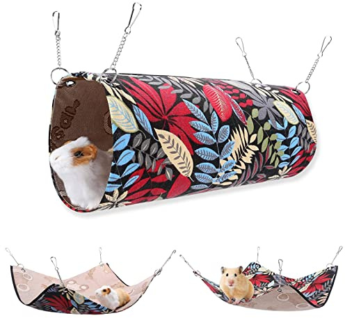 QeeHeng Letto estivo per amaca, letto per criceto, scoiattolo, cincillà, zucchero a riposo, furetto, accessori per gabbia da appendere