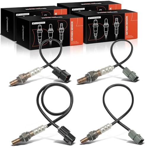 A-Premium O2 Oxygen Sensor Compatible with Kia Sedona 2014-2018, Cadenza 2014-2016 & Hyundai Azera 2012-2017, Downstream and Upstream, 4-PC Set, 4 Pins