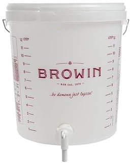 DIAH DO IT AT HOME Fermentation Bucket 15 L Fermentation Container with Bung and Airlock for Wine Fermentation and Beer Brewing (with TAP)