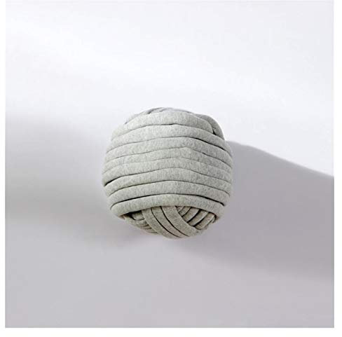 Riesiges Garn, super dickes, grobes Garn, DIY, sperrige Arme, Roving-Strickdecke, Handstrickgarn, Spinngarn, DIY-Decke (Farbe: Hellgrau)