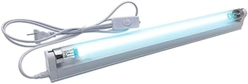 UV-lampa, desinfektionssteriliseringslampa UVC-antibakteriell hastighet 100% bärbart desinfektionsmedel LED-desinfektionsljus, vit, 15W