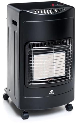 Marvin Stufa Infrarossi 3 Mattoni, Riscaldamento a GPL, Potenza Regolabile Max 4200W, Alloggio Bombola 15 Kg, Accensione Piezoelettrica, Spegnimento Automatico di Sicurezza