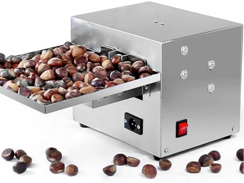 FLNOZAMZ Macchina Commerciale per intagliare Castagne, sbucciatrice elettrica, sbucciatrice e apritrice Automatica per Castagne