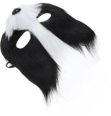 Amosfun Masque Réaliste Demi-visage Pour Animaux Pour Halloween Carnaval Fêtes Spectacles Sur Scène