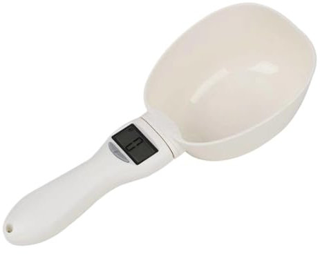 Balanza de cuchara de cocina, cuchara de báscula de café, medición de alimentos para mascotas, cuchara medidora electrónica con pantalla LCD, cuchara de medición precisa, balanza digital