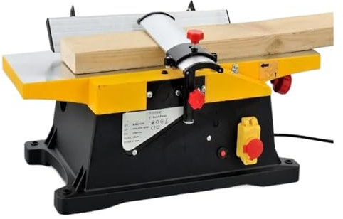 YQVEOT Raboteuse multifonctionnelle for Le Travail du Bois Raboteuse de Table for Le Travail du Bois Raboteuse d'établi électrique Domestique pour Le découpage, Le rabotage du Bois