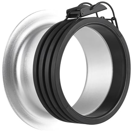 152 Mm 6 Pouces de Vitesse de Vitesse Lumineuse Mont pour Flash Monolight LED Light Studio Photography (144 mm)