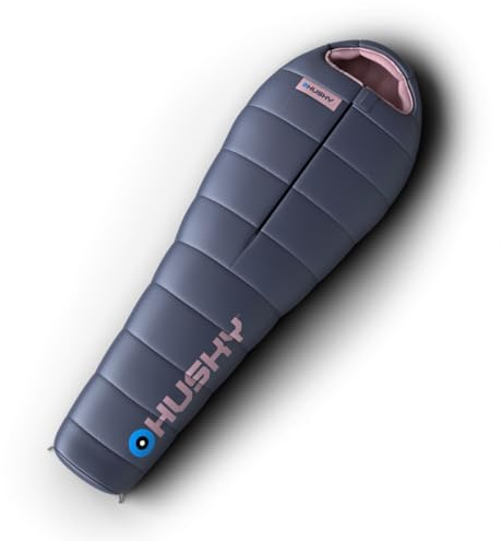 Husky Anapurna Schlafsack 4 Jahreszeiten bis -28°C, Warmer Winter Mumienschlafsack für Erwachsene, Winterschlafsack für Camping, Trekking und Outdoor