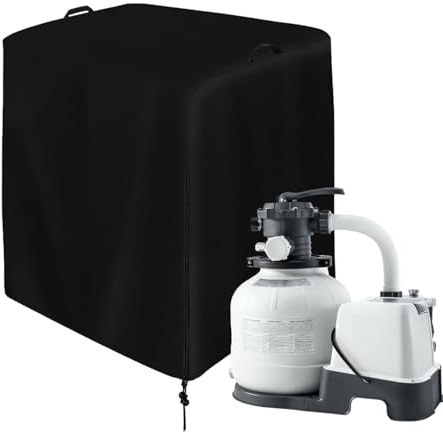 Pumpenhäuschen für Gartenpumpe | wasserdichte Sandfilteranlage Abdeckung | Abdeckung Fuer Gartenpumpe | UV-beständige Sandfilterpumpe Outdoor-Schutzhülle, Poolfilterabdeckung Aus Oxford-Gewebe